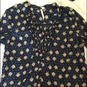 Navy dainty Lauren Conrad tunic